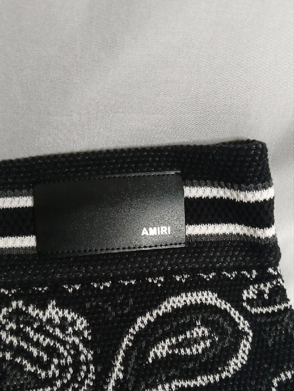 AMIRI Black Bandana-Print Jogger Pants